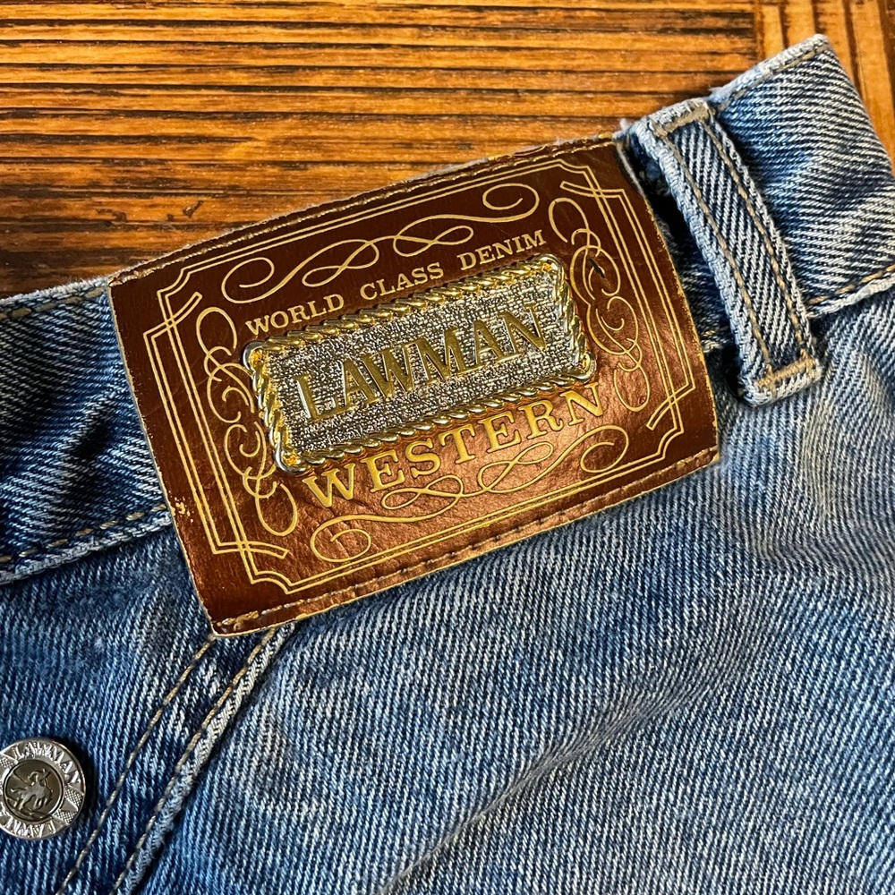 Vintage Lawman Western Jean Shorts